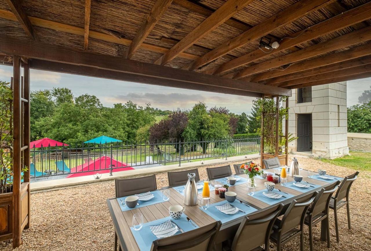 Manoir Des Bertinieres Otel Cravant-les-Coteaux Dış mekan fotoğraf